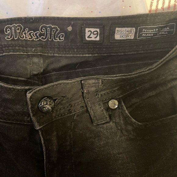 Sold Miss Me Skinny Black Jeans - Picture 4 of 6
